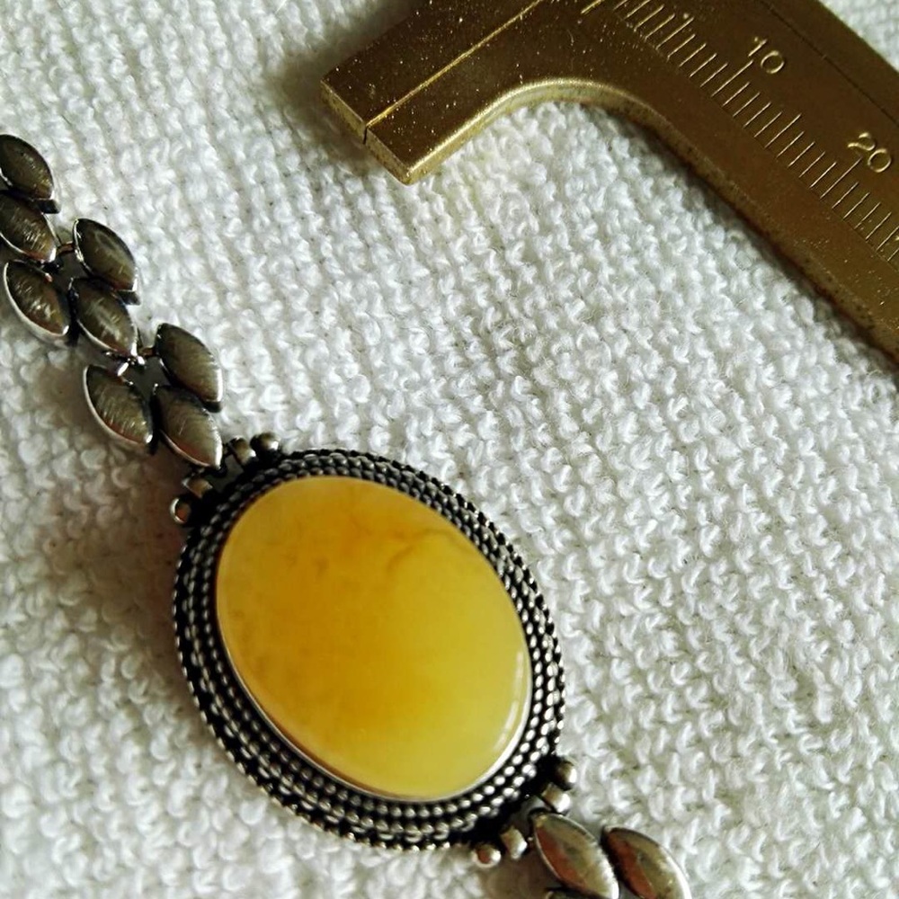 Handmade amber bracelet